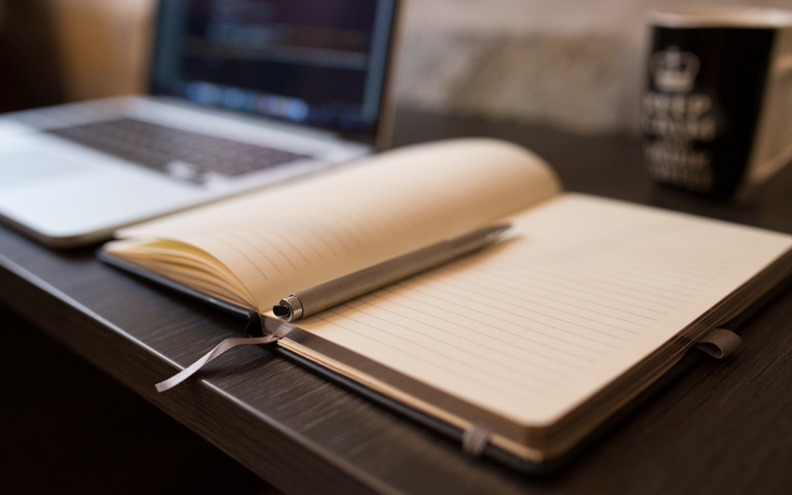 Download wallpaper notebook, diary, pen, business, schedule