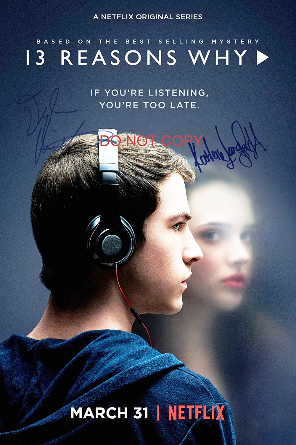 Reasons Why Katherine Langford Dylan Minnette 12x18 Reprint