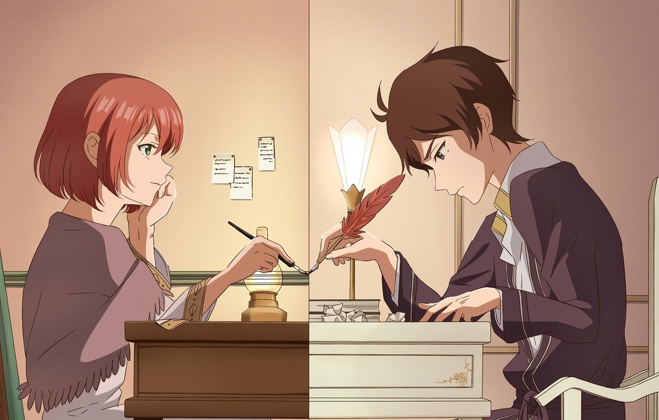 Wallpaper girl, Prince, two, Akagami no Shirayukihime, Shirayuki