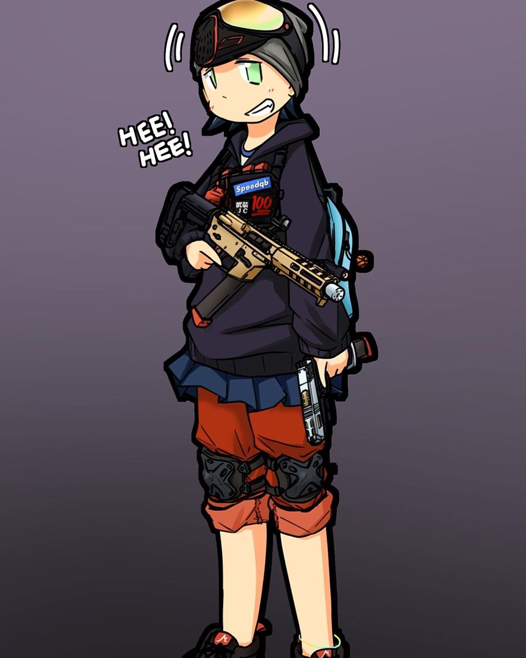 Speedqb armed schoolgirl!. Character, Zelda