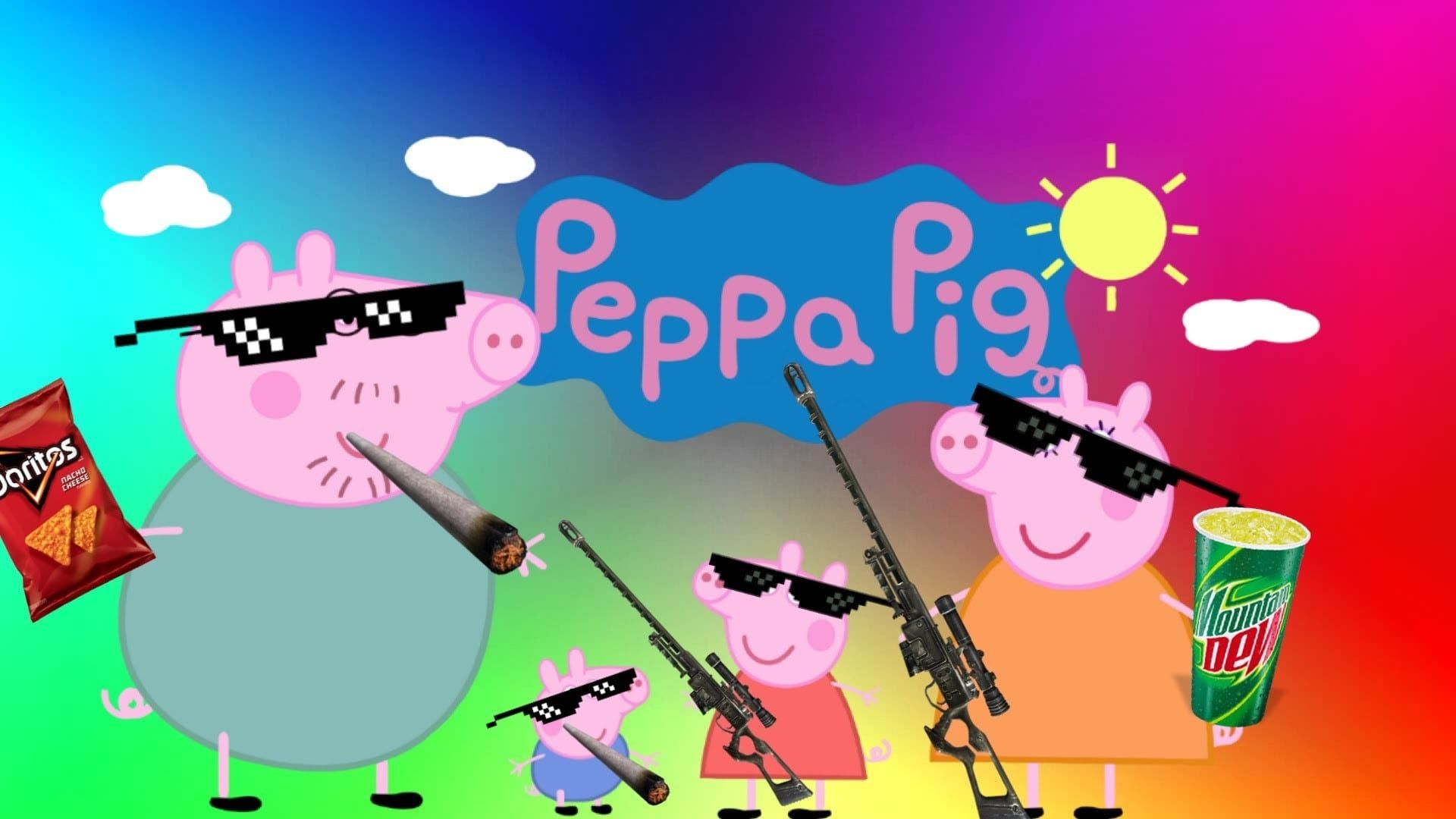 Peppa Pig Funny Wallpaper Free HD Wallpaper