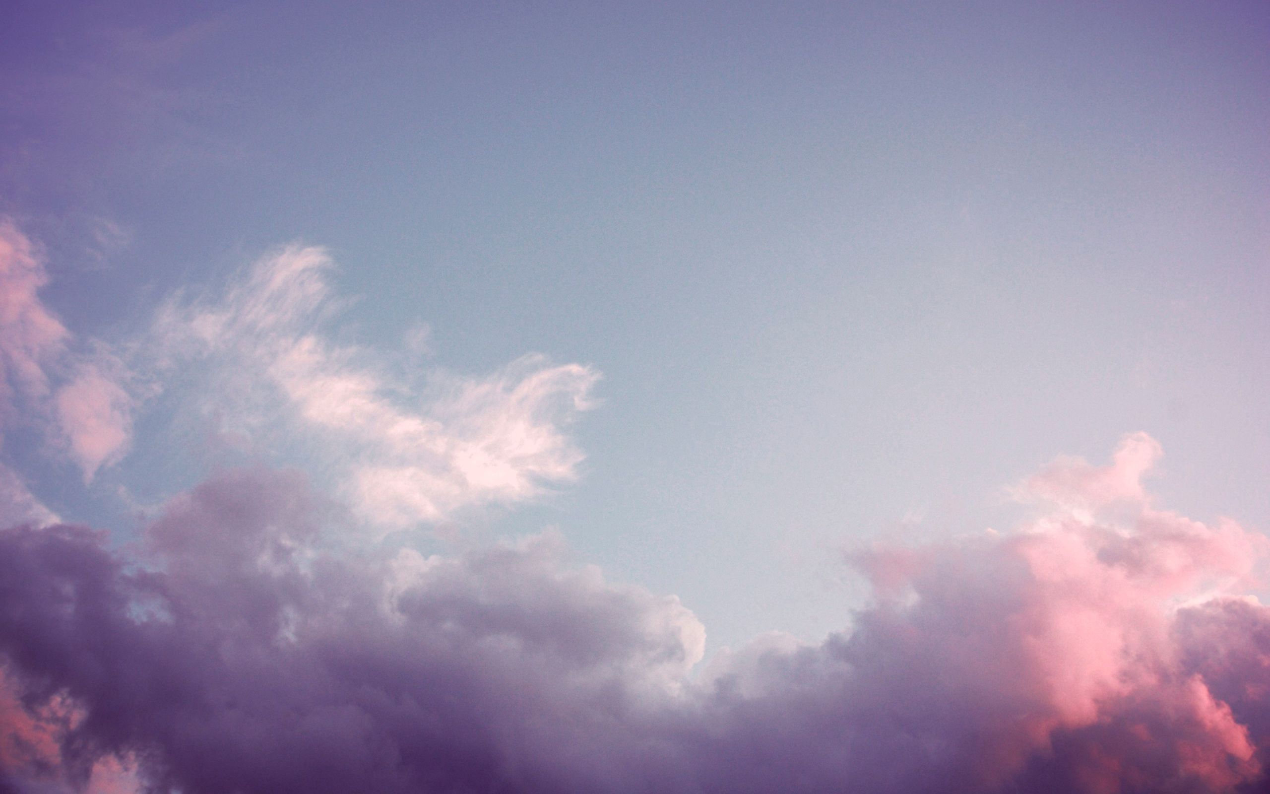 Download wallpaper 2560x1600 sky, clouds, pink HD background