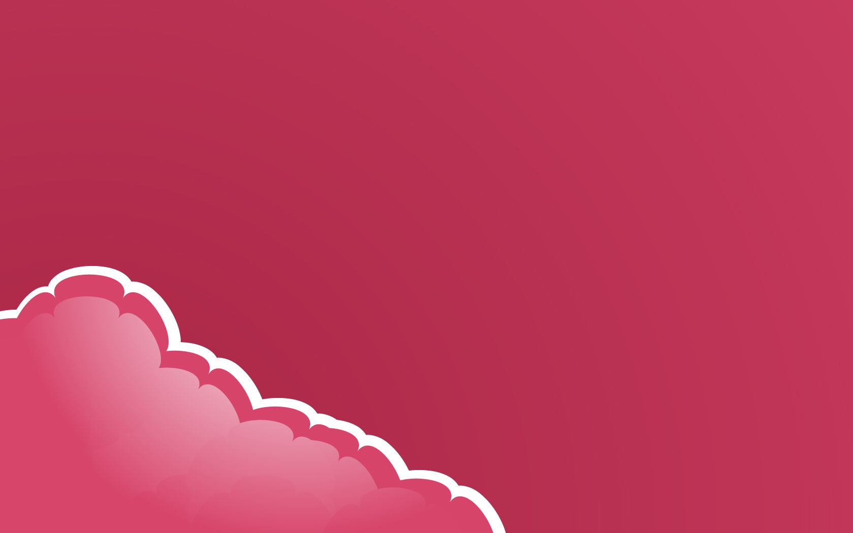 Pink cloud desktop PC and Mac wallpaper
