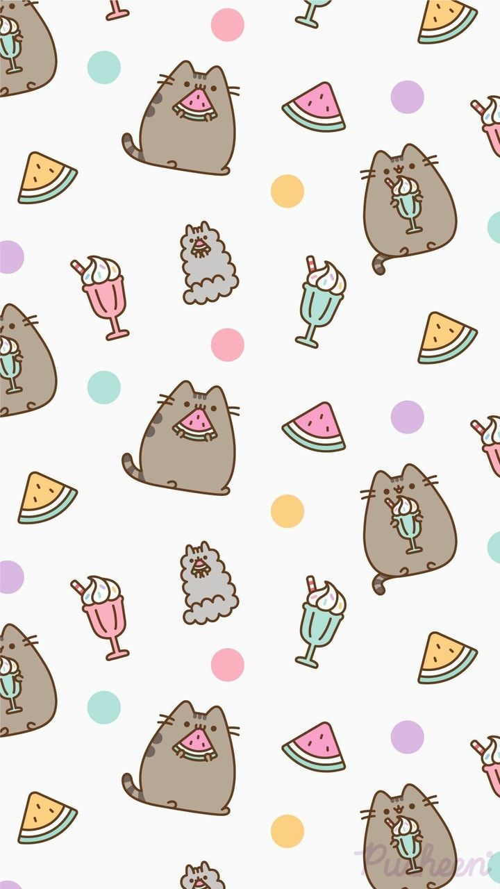 Pusheen wallpaper discovered by ₊˚✧