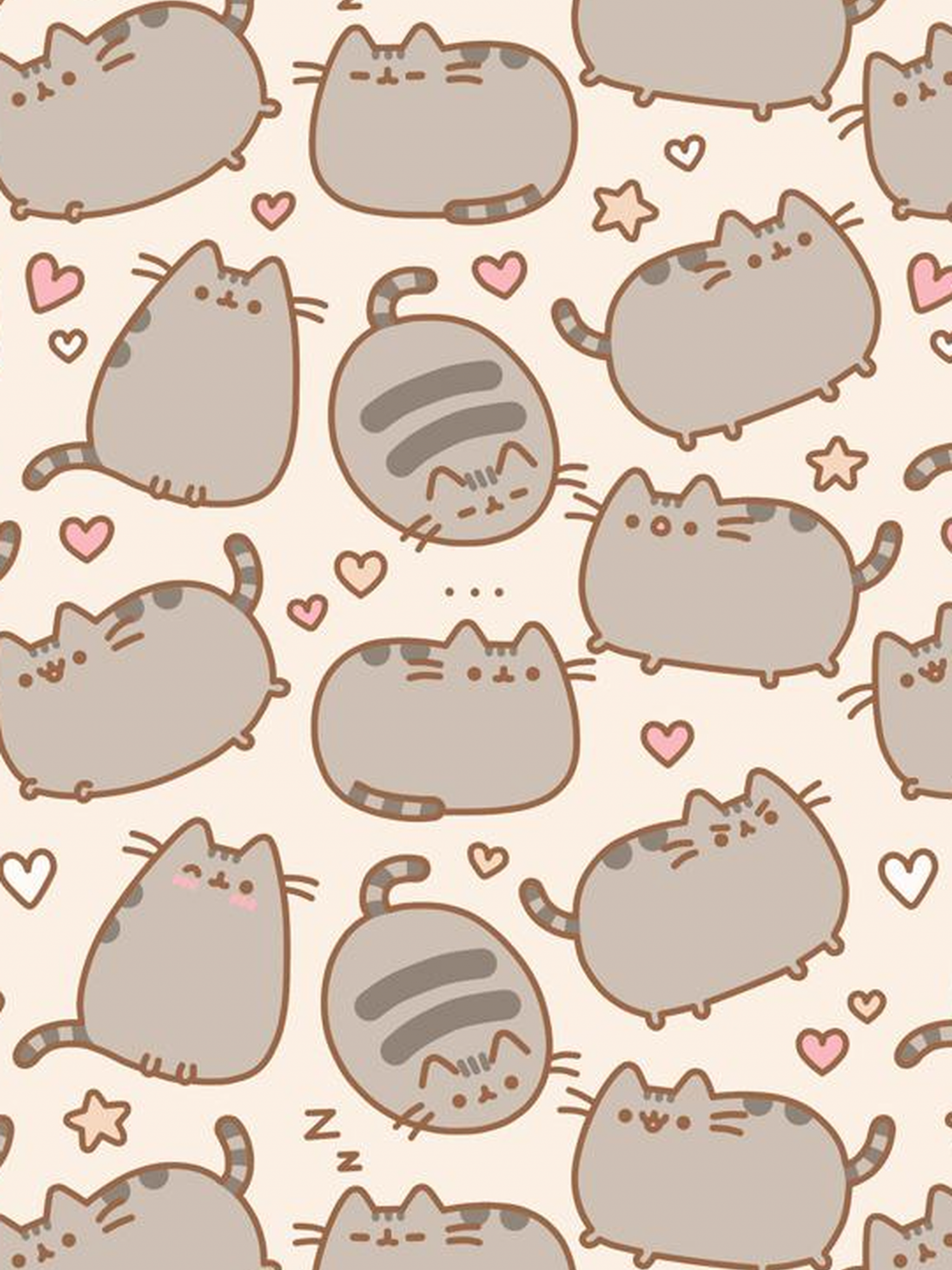 Wallpaper Pusheen Cat Cartoon Gesture Art Background  Download Free  Image