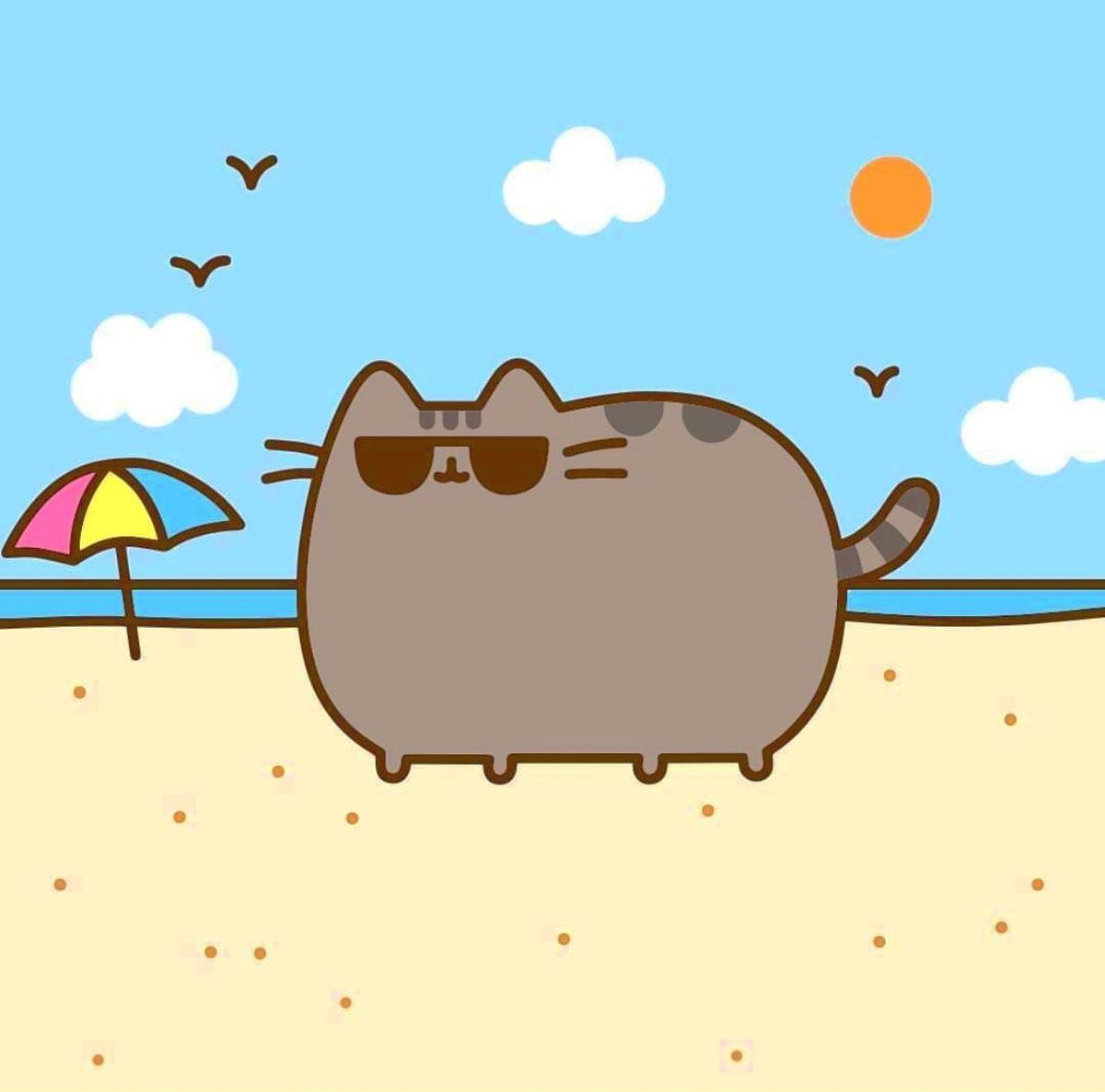 Get ready for summer with Pusheen!. Pusheen cat, Pusheen cute