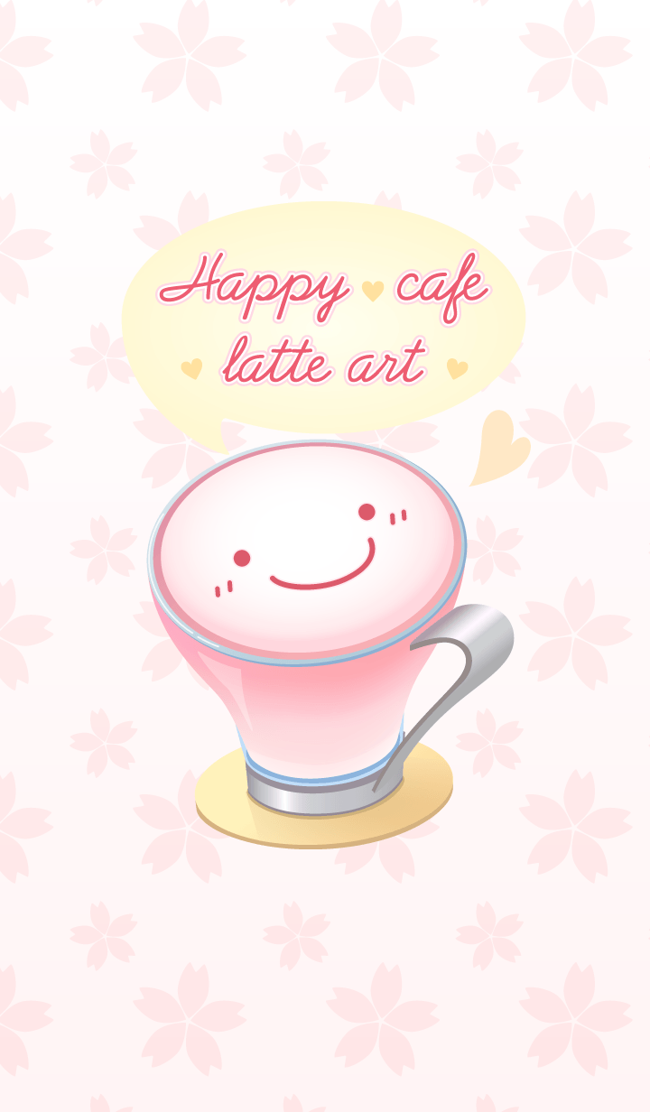 Happy cafe latte art -SAKURA (con imágenes). Fondos de pantalla
