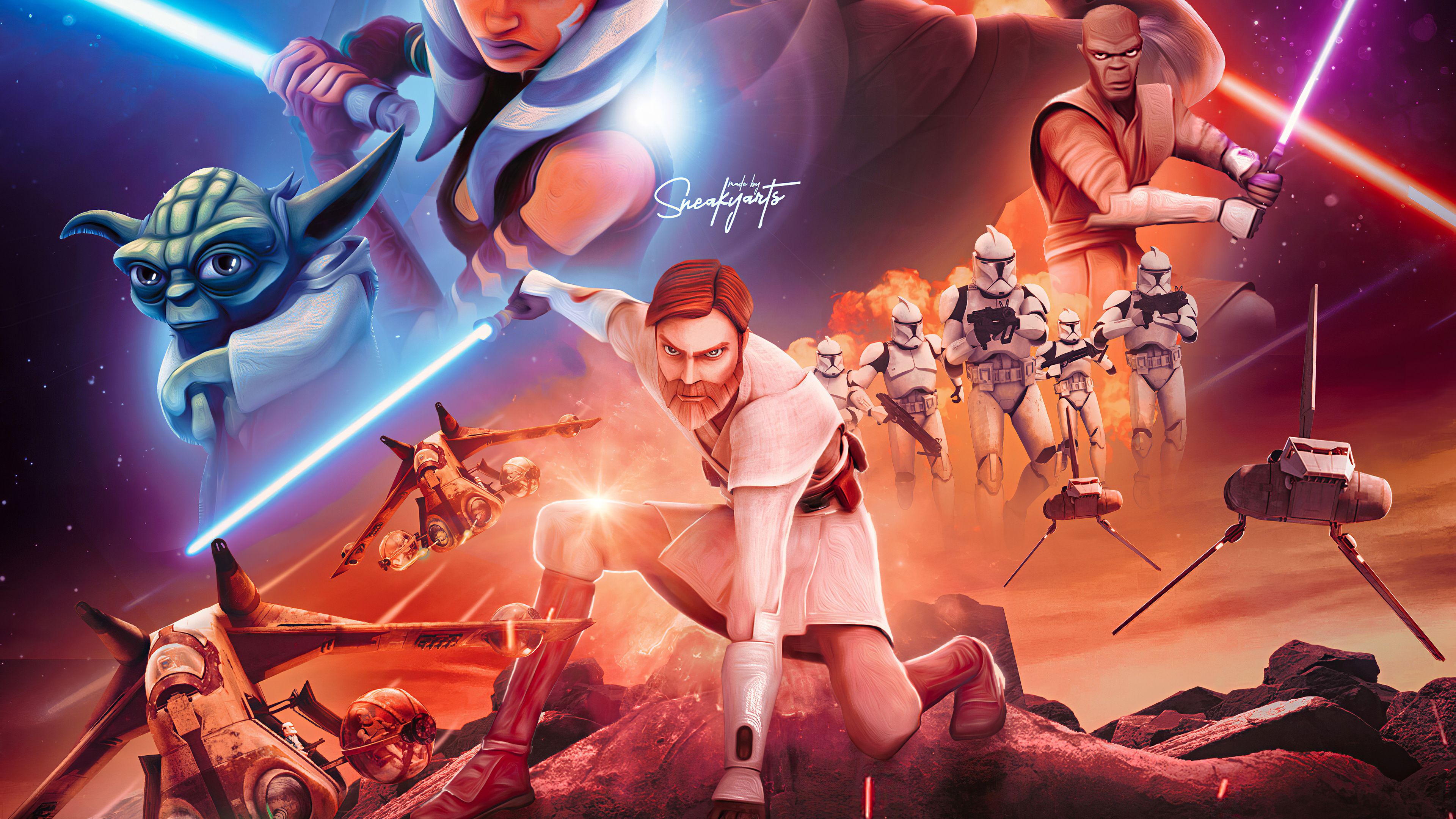 Star Wars The Clone Wars 4k, HD Tv Shows, 4k Wallpaper, Image