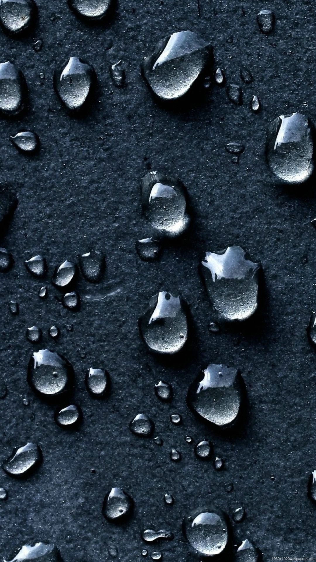 Dark Water Drops Wallpaper HD