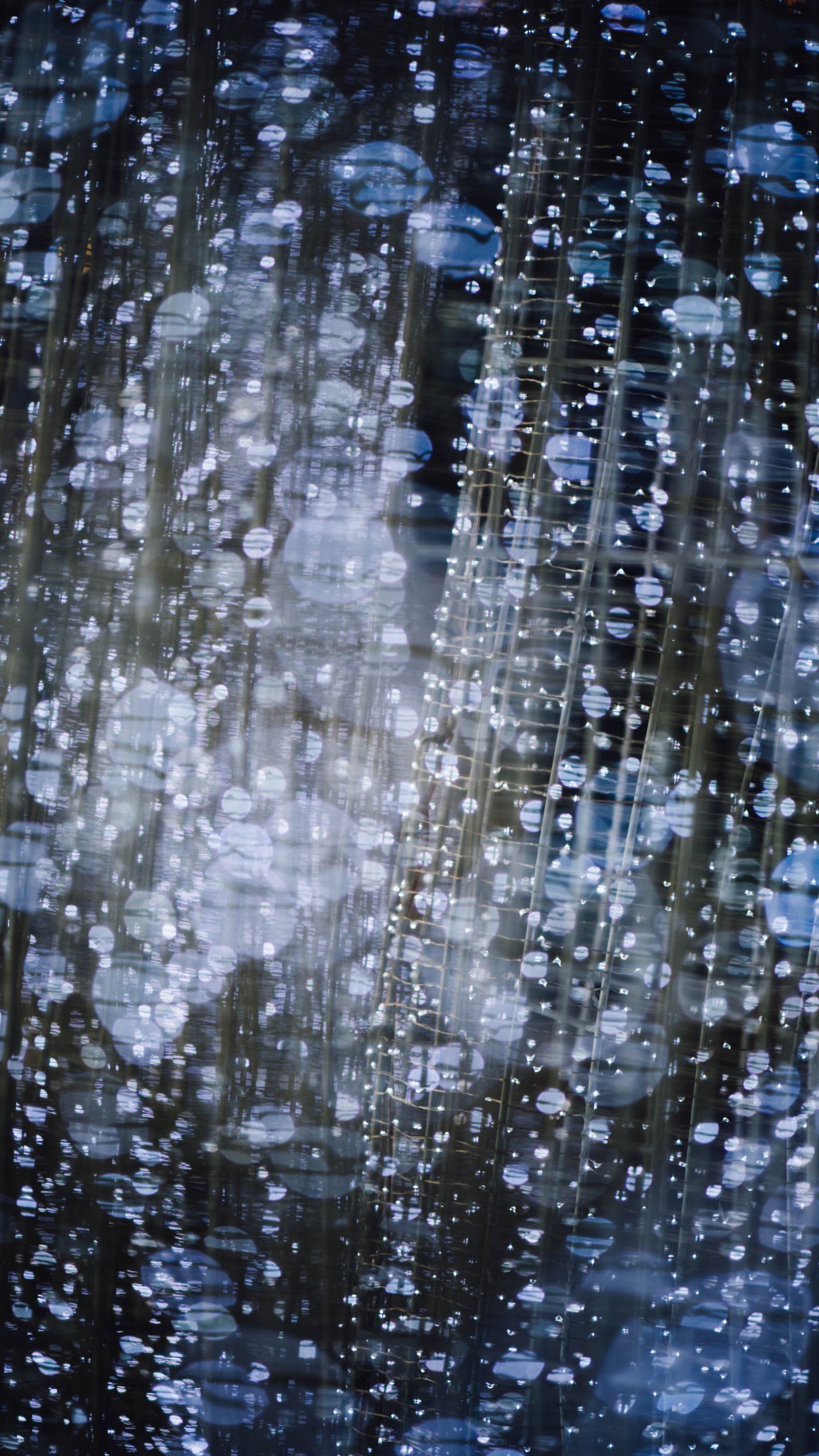 Water Drops on Blue Wallpaper, Android & Desktop Background