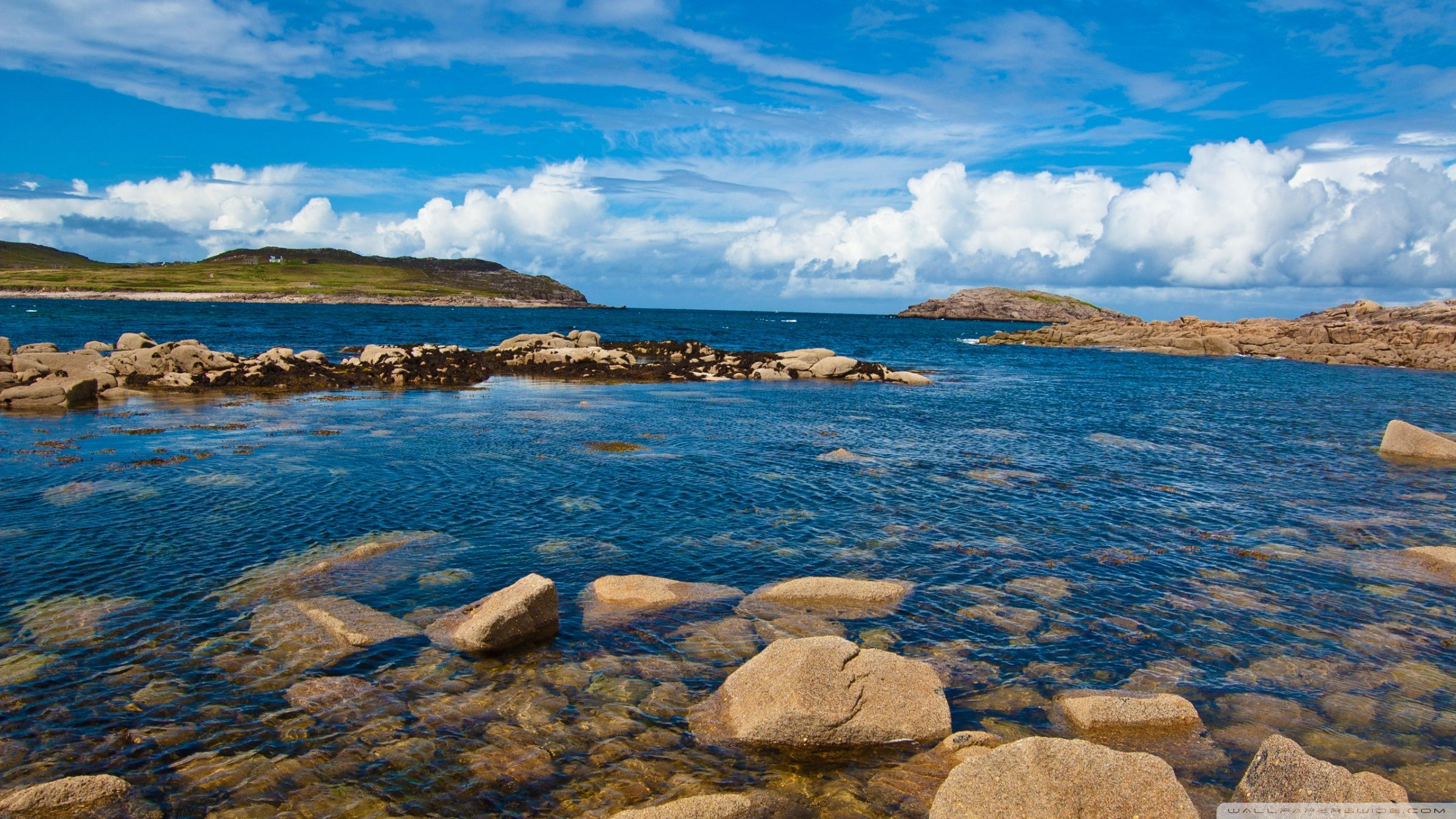 Atlantic Coast, Cruit Island, Donegal, Ireland Ultra HD Desktop