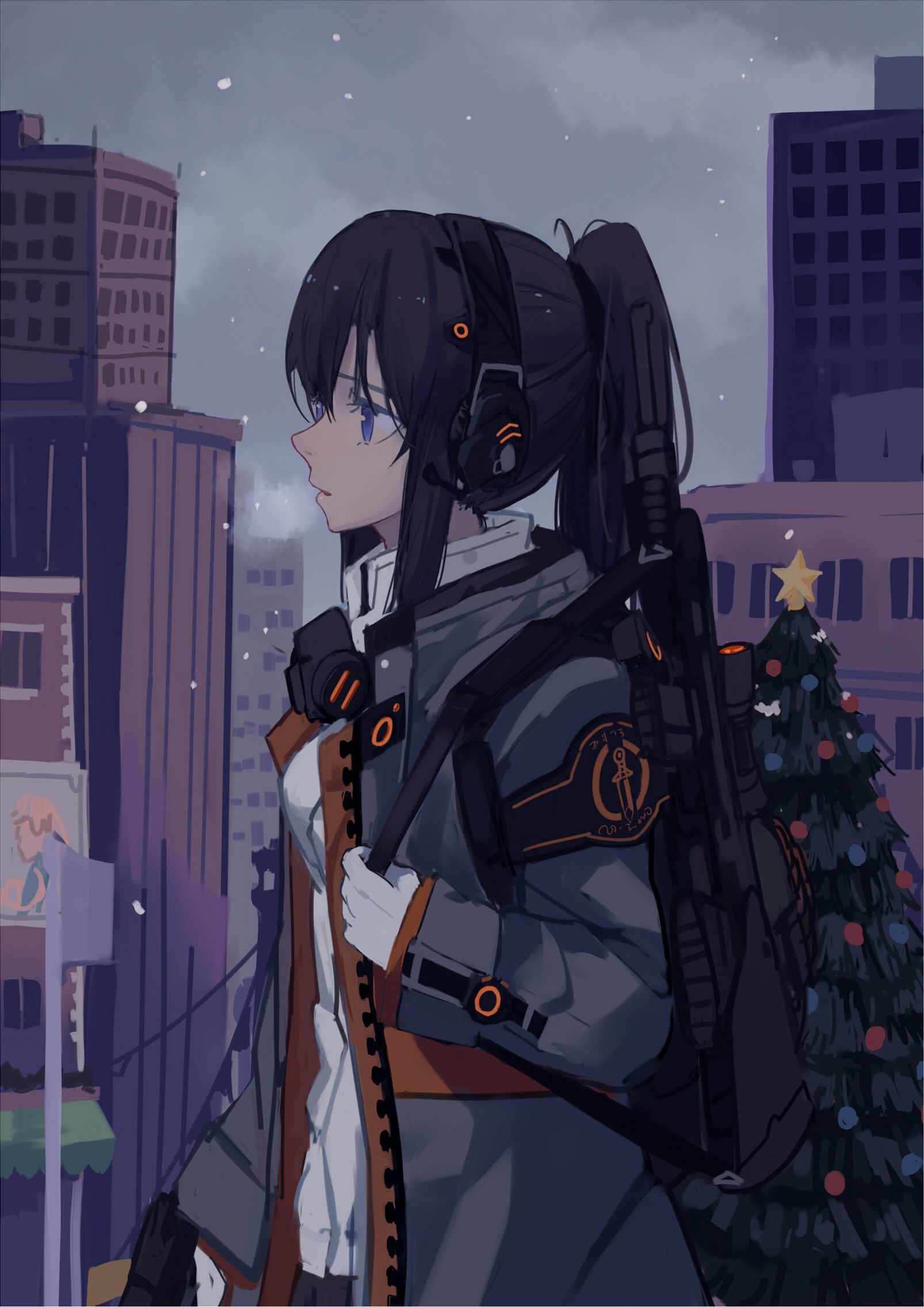 #long hair #gun #anime girls #Tom Clancys The Division