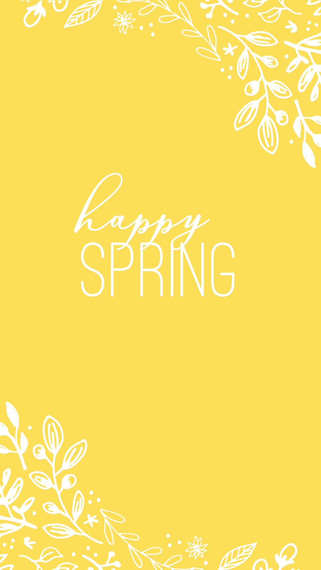 Happy yellow spring phone wallpaper Lynn Meadows Photography