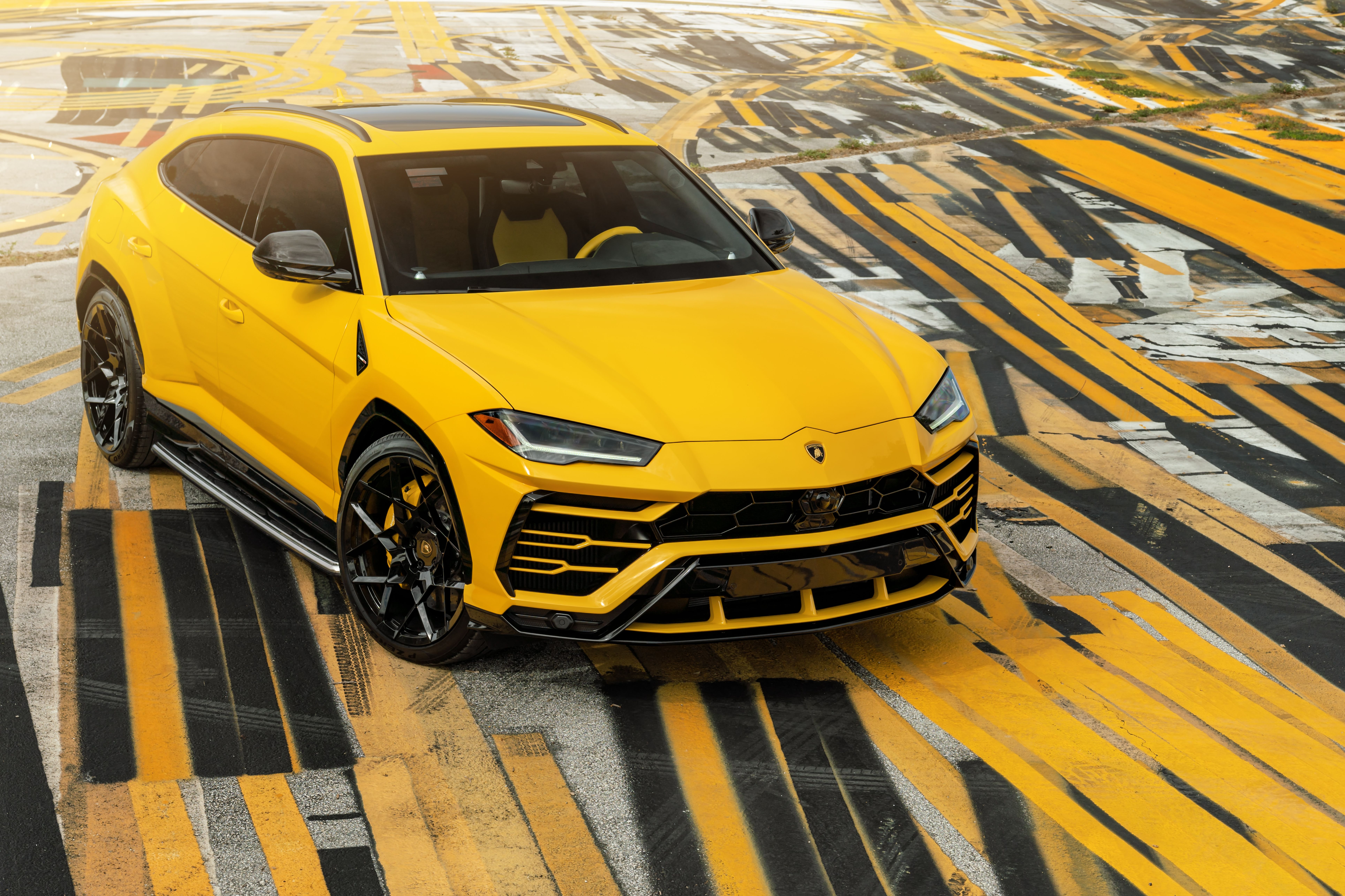 Wallpaper Lamborghini Urus, Yellow, 4K, 8K, Automotive / Cars