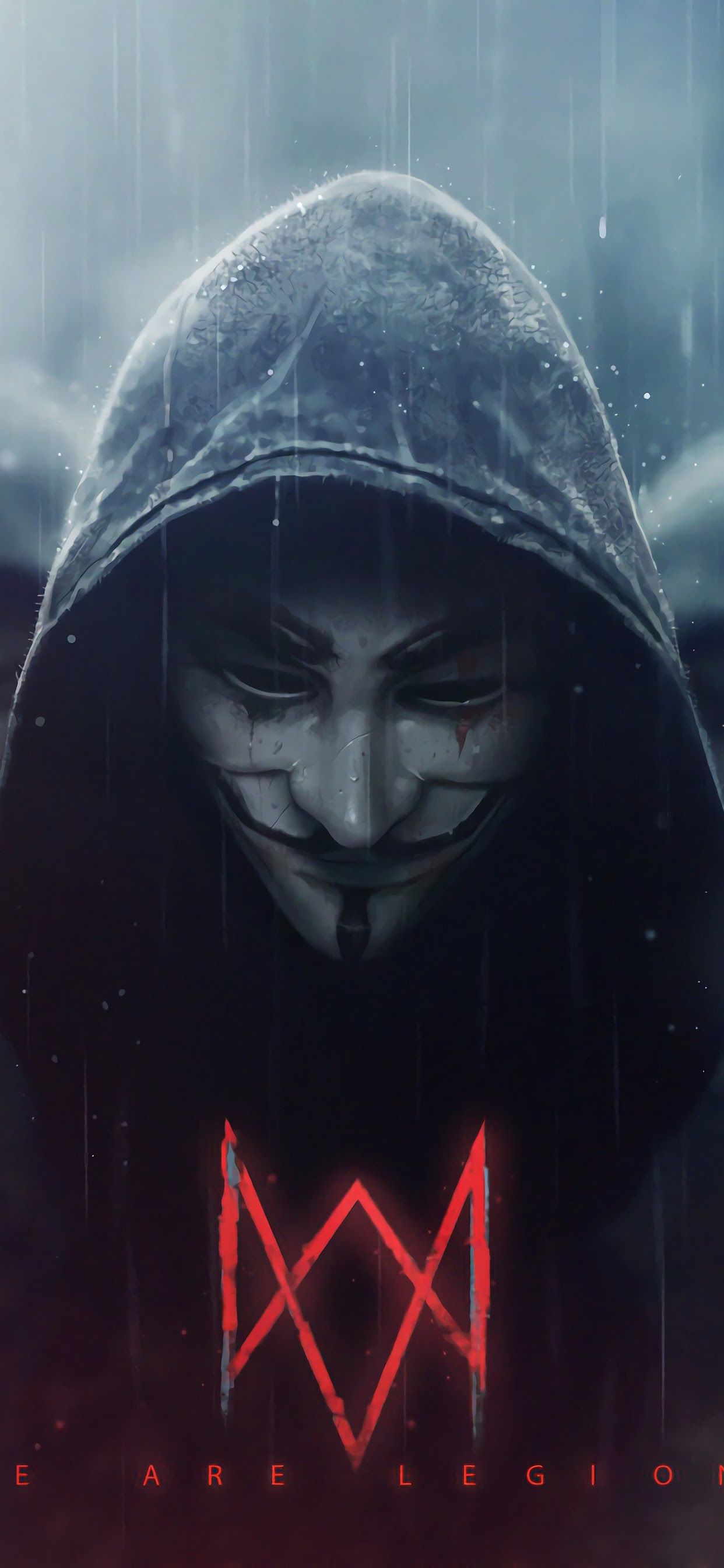 Watch Dogs Legion Logo Anonymous 4K Wallpaper