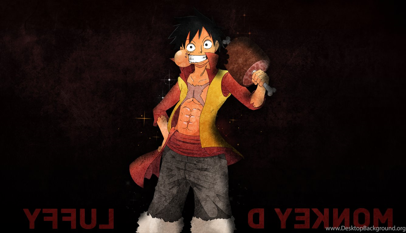 One Piece, Grunge, Meat, Monkey D. Luffy, Anime Wallpaper HD