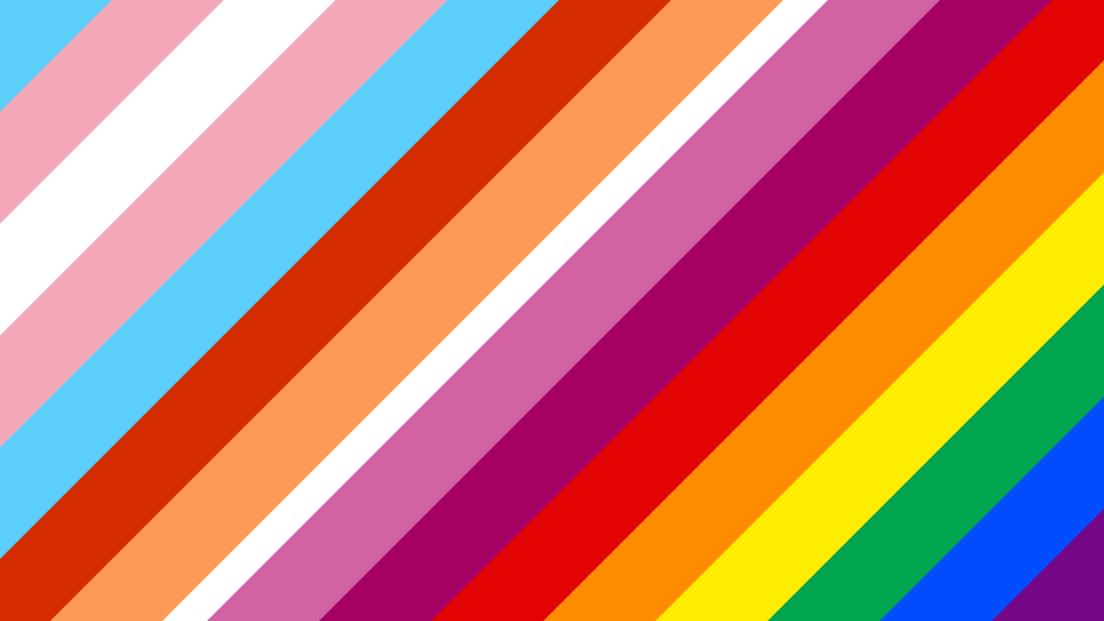 I made a 4k wallpaper that has the trans, lesbian, and gay pride