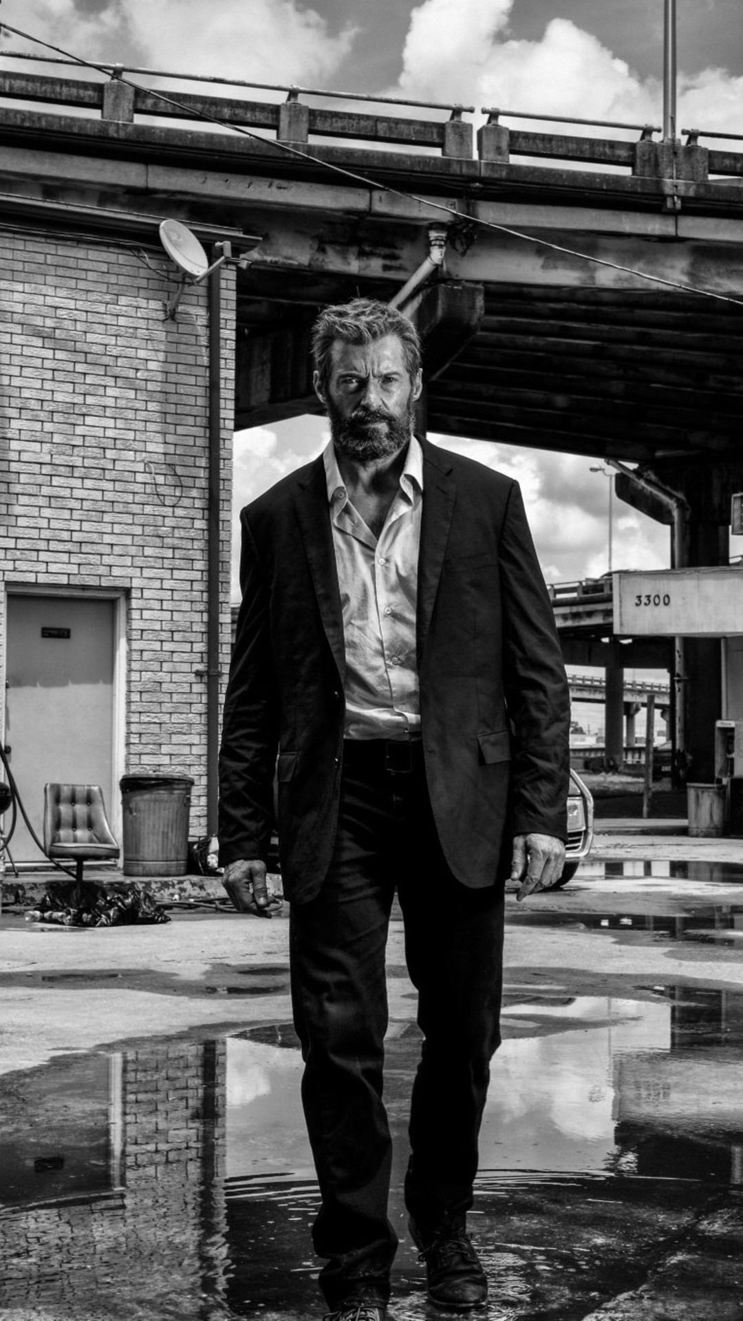 Download Logan 2017 Hugh Jackman Suit HD Wallpaper In 1080x1920
