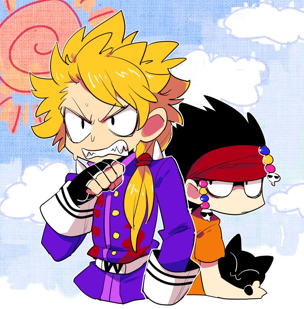 Safebooru :3 beyblade beyblade: burst black hair blonde