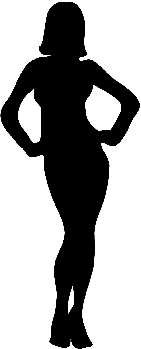 female body outline clipart