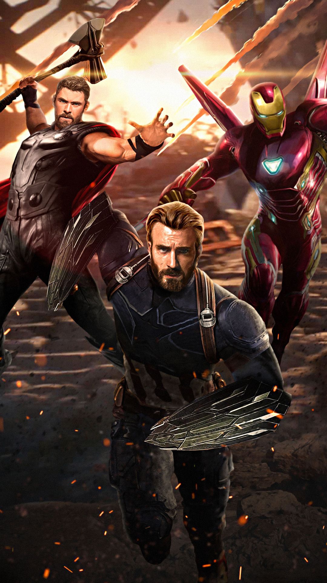 Avengers Infinity War Captain America Ironman Thor