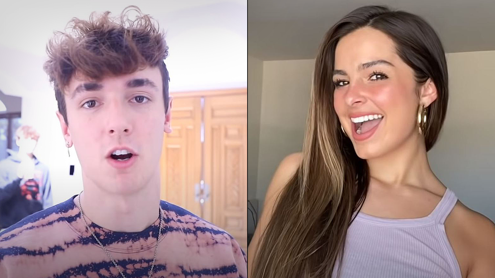 Bryce Hall reacts to Addison Rae sending Sway House her merch
