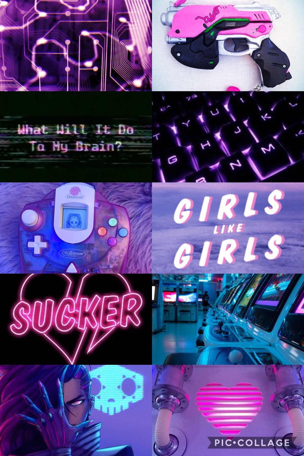 Sombra and dva. Aesthetic collage, Aesthetic