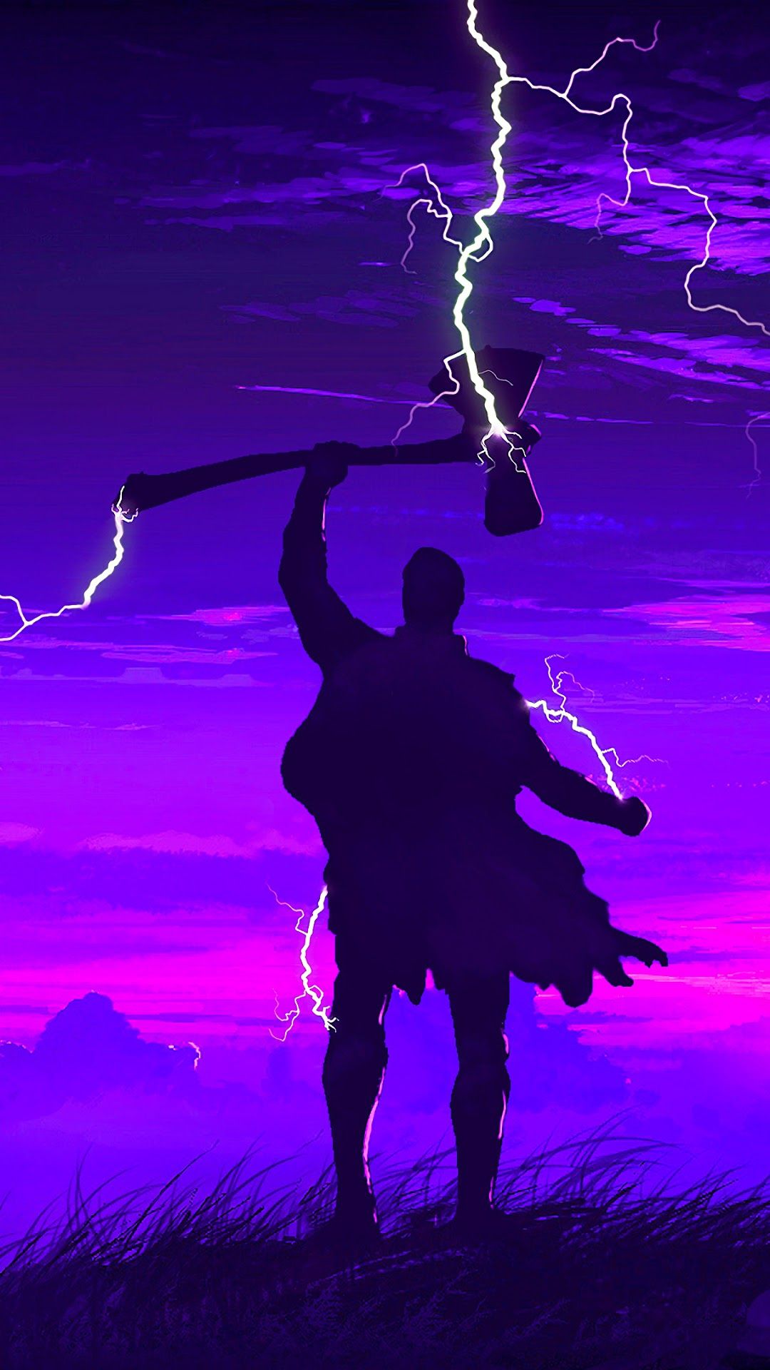 Avengers: Endgame Thor Stormbreaker Minimalist 4K Wallpaper