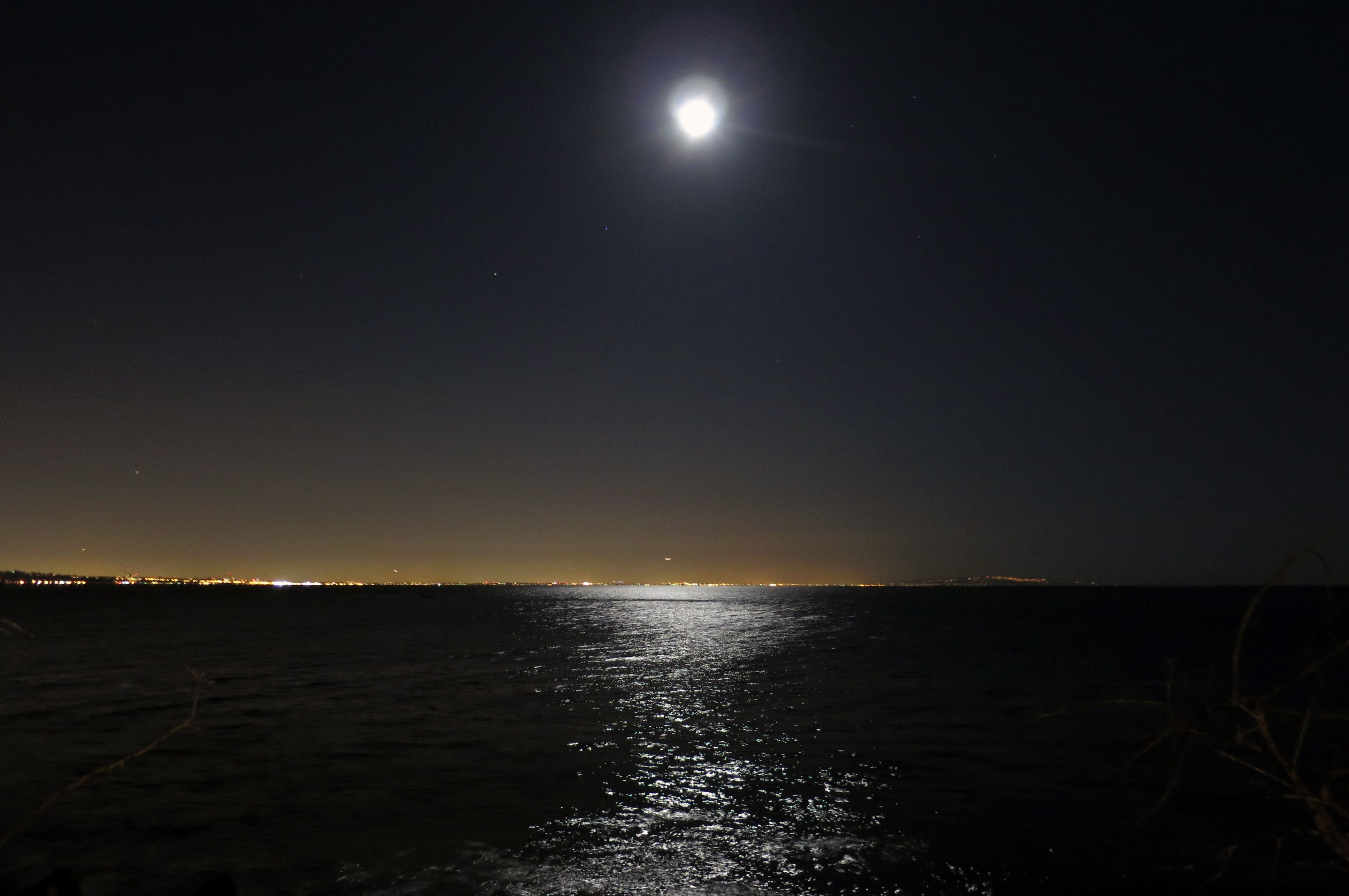 Free download Full Moon Over Ocean Image TheCelebrityPix