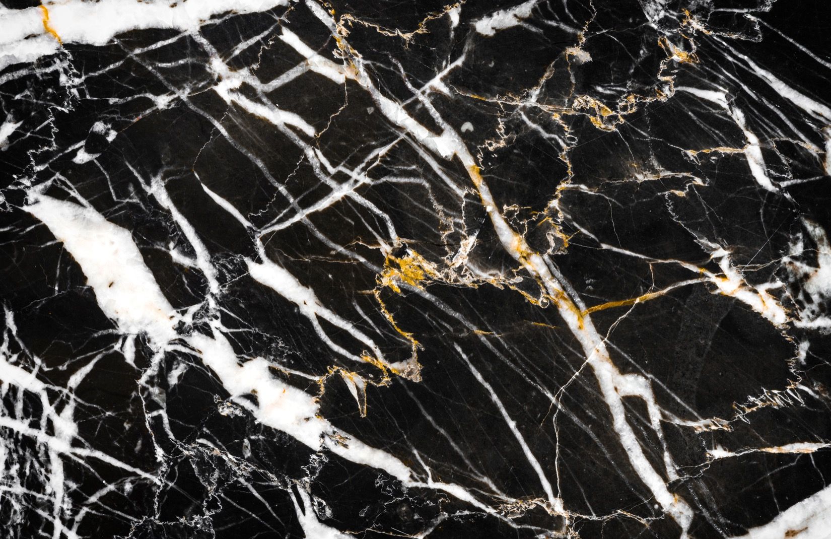 Black, White and Gold Marble Wallpaper Mural
