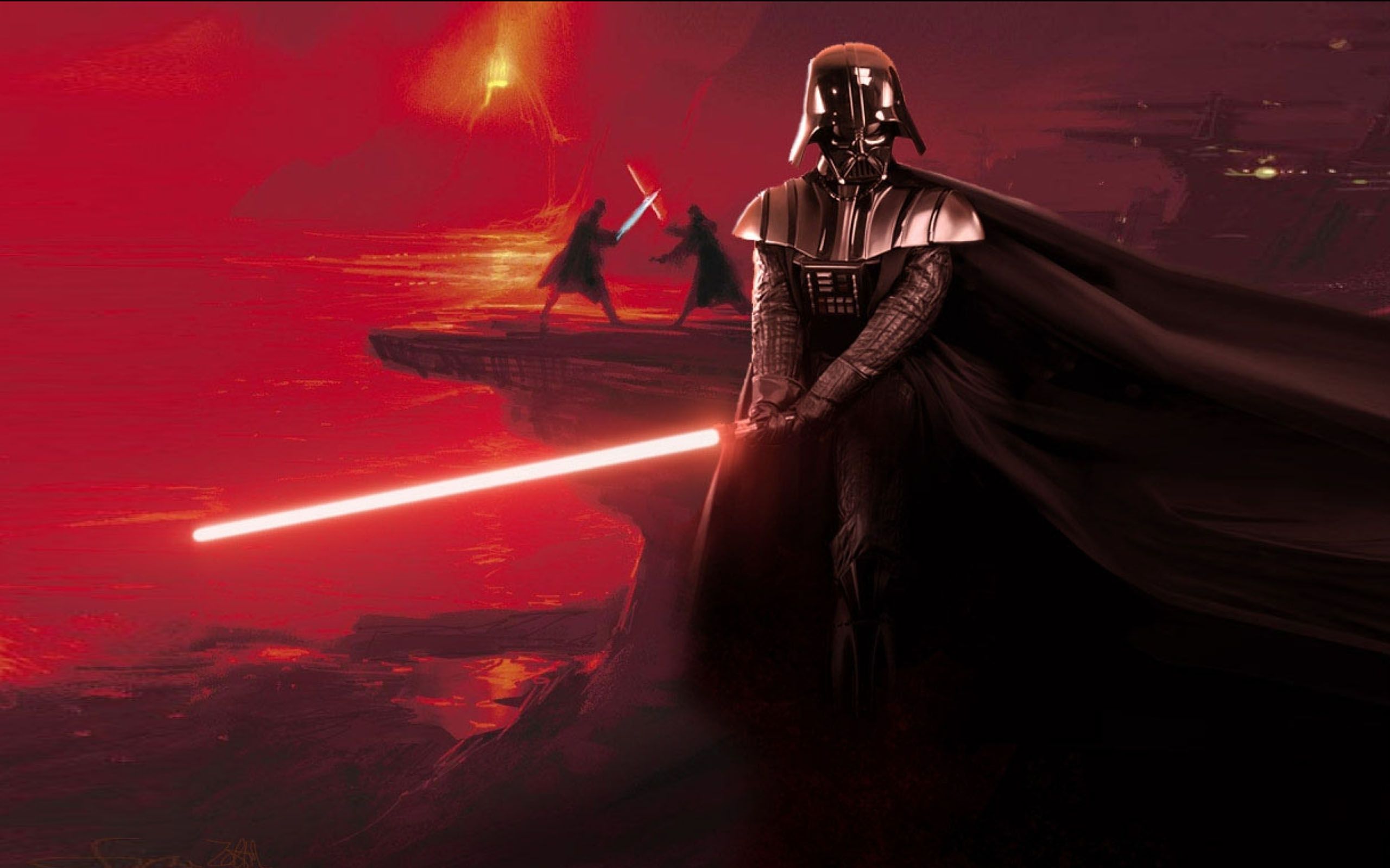 Star Wars Darth Vader Sith Lava Lightsabers Wallpaper HD, Wallpaper13.com