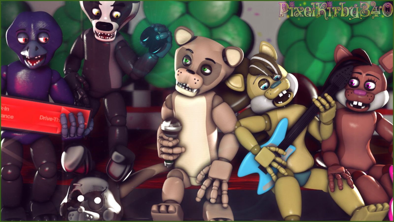 [SFM Popgoes] Pop And The Gang!, PixelKirby 340