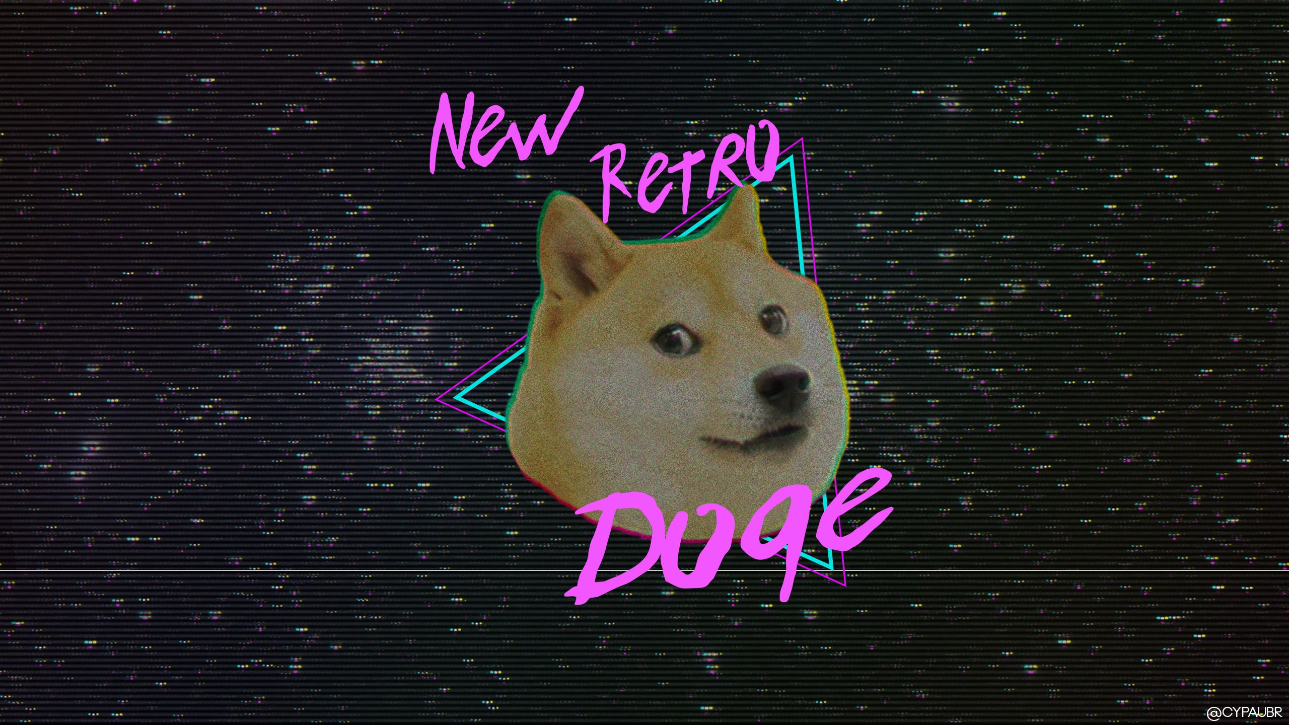 doge, Retro style, New Retro Wave, Animals, Dog, Shiba Inu, VHS