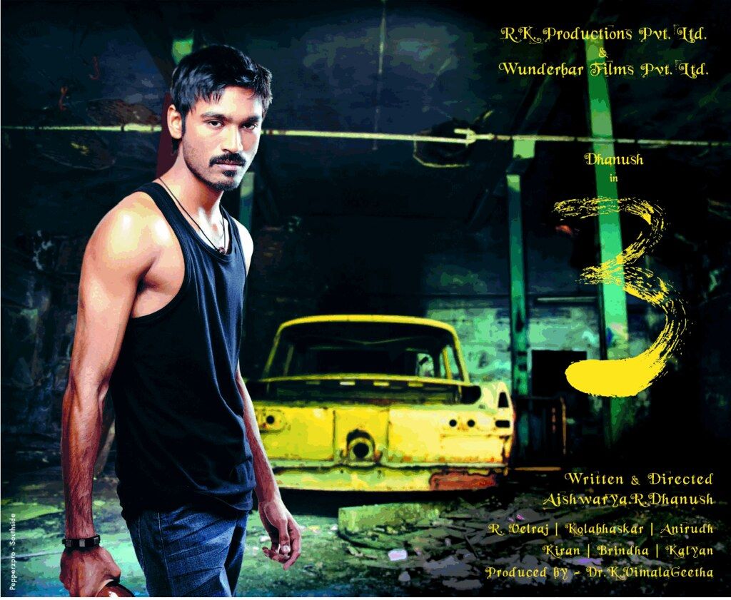 Dhanush 3movie Hd Wallpaper