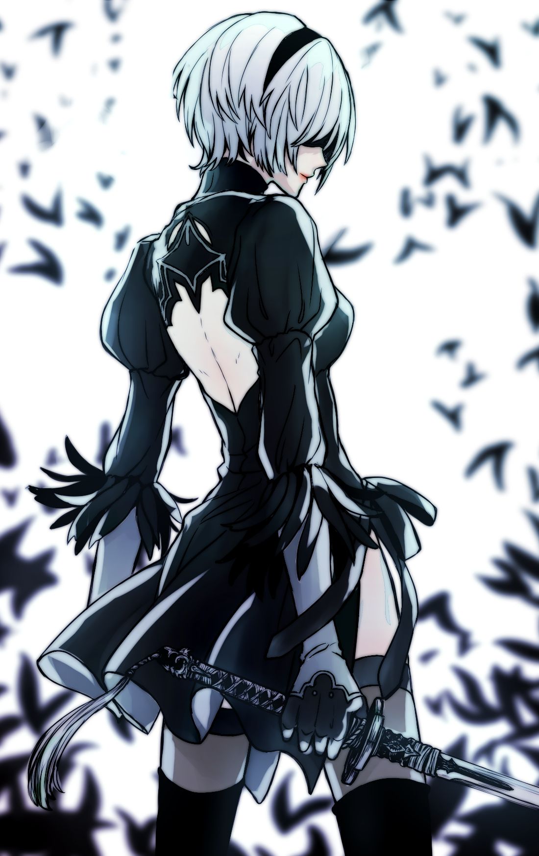 NieR: Automata, Mobile Wallpaper Anime Image Board