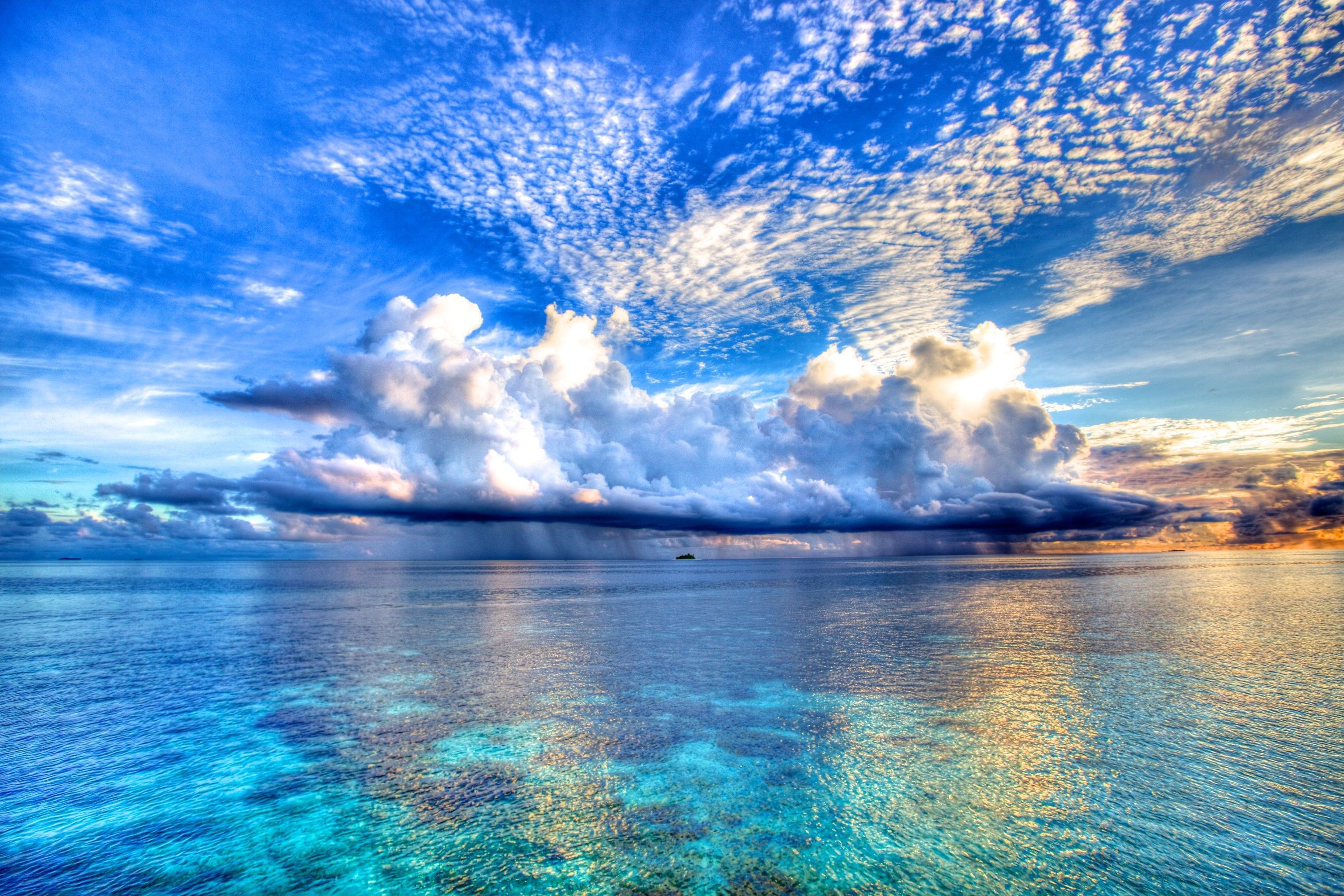 Wet Sky Life Colors Photography Beautiful Ocean Blue Sea Tropical