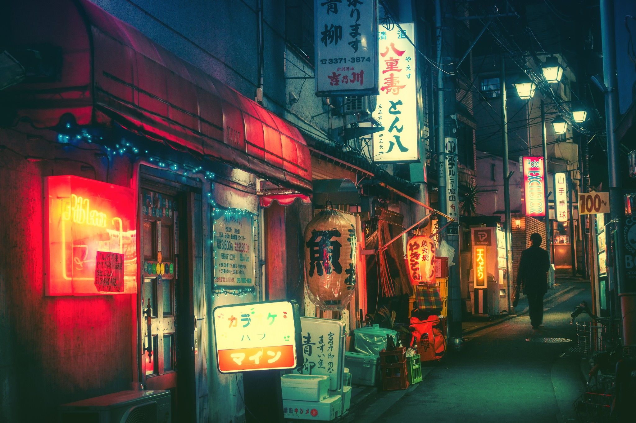 #night, #town, #Masashi Wakui, #city, #Japan, wallpaper