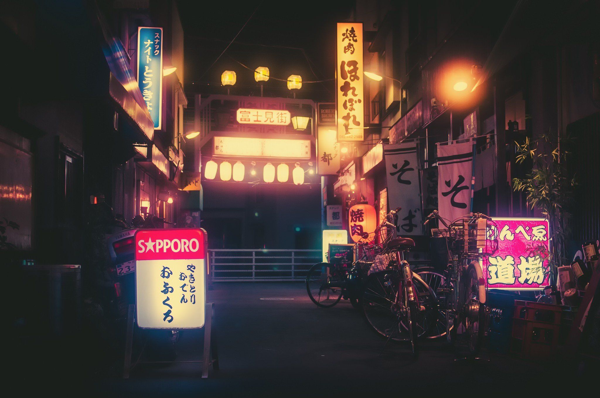 Japan, Arch, Neon Wallpaper HD / Desktop and Mobile Background