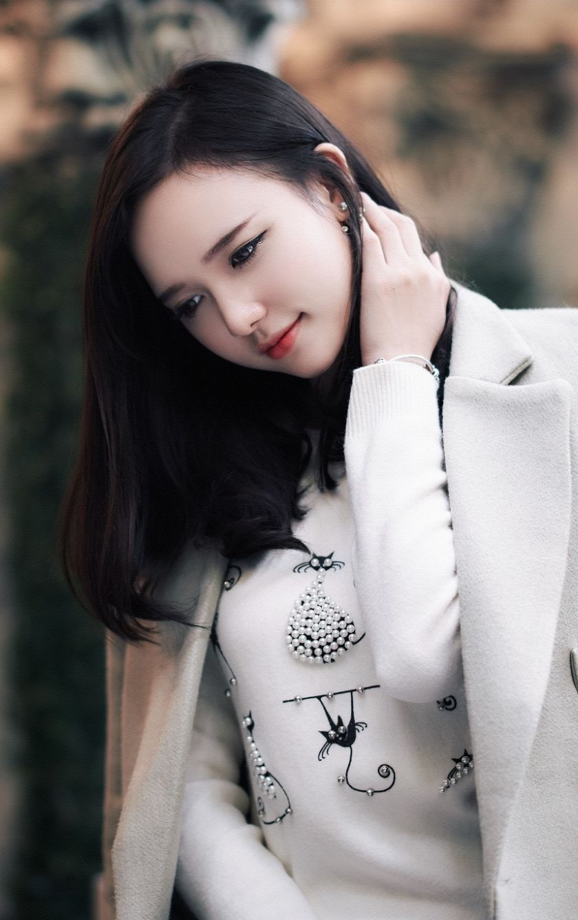 Download 840x1336 wallpaper cute and beautiful, girl model, asian