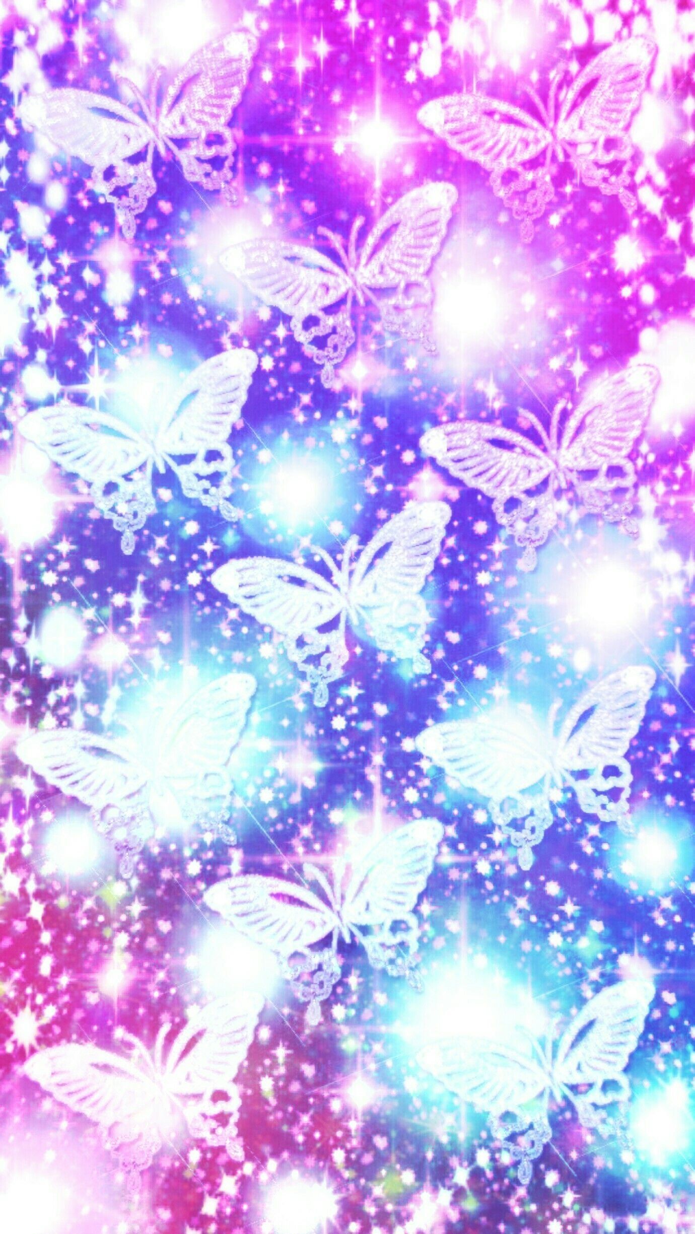 Aesthetic Sparkles Purple Butterflies Wallpapers - Wallpaper Cave
