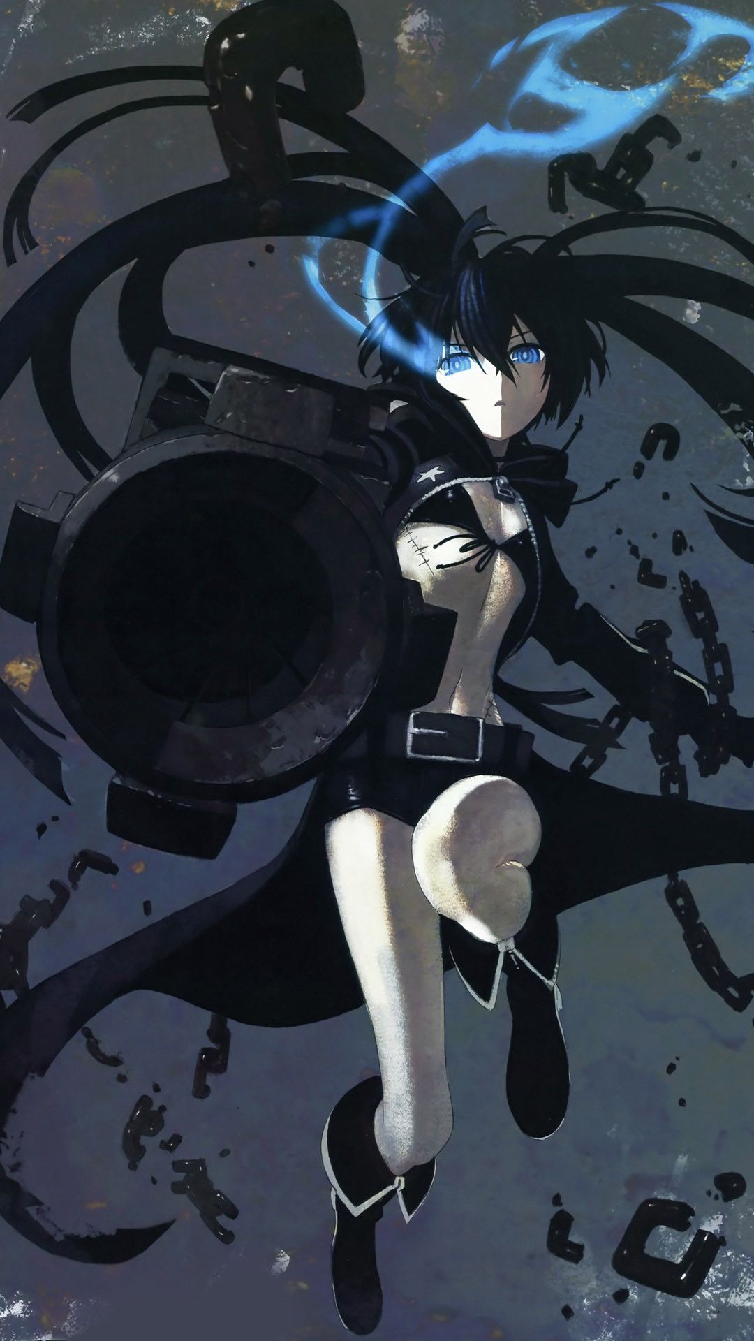 Black Rock Shooter Anime Mobile Wallpaper 1080×1920 12826
