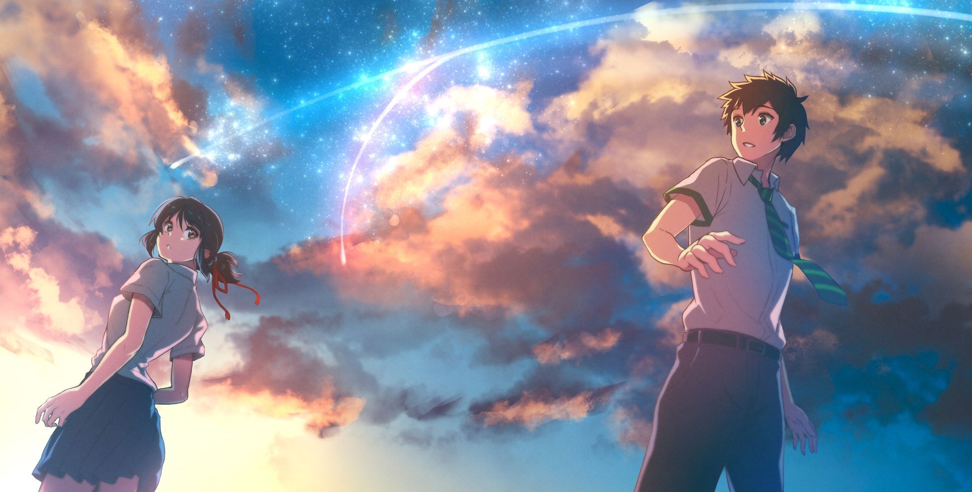 Furai, Kimi no Na wa., Tachibana Taki, Miyamizu Mitsuha, Red