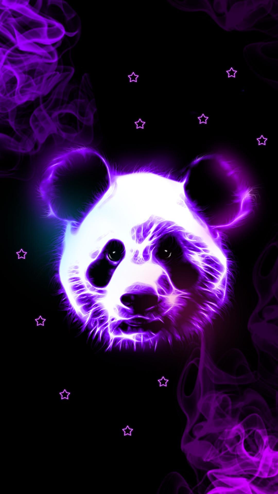 Neon Pandas Wallpapers - Wallpaper Cave