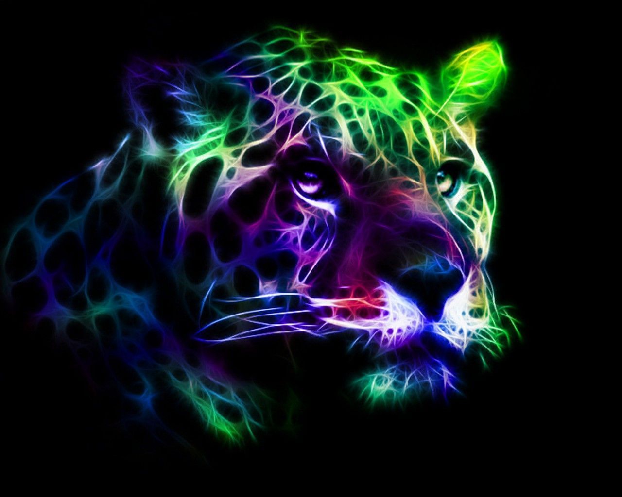 Neon Animal Abstract Wallpaper Free Neon Animal Abstract Background