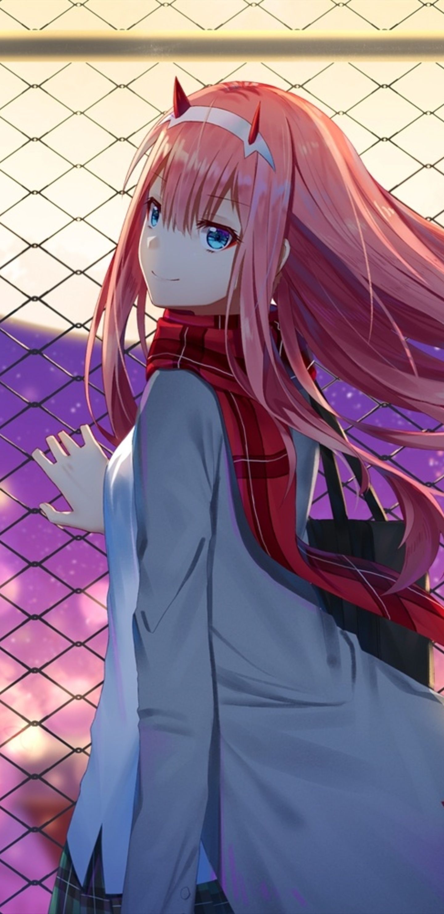 Zero Two (Darling In The FranXX) Phone Wallpapers