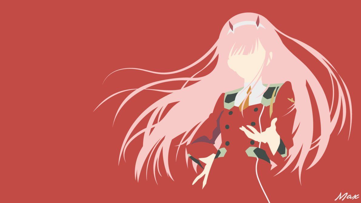 Zero Two (Darling in the FranXX) Minimalist by Max028. Anime canvas, HD anime wallpaper, Darling in the franxx
