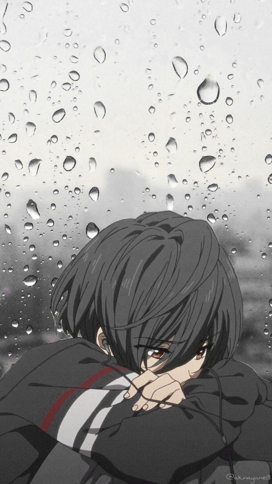 sad anime boy wallpaper 4k phone download