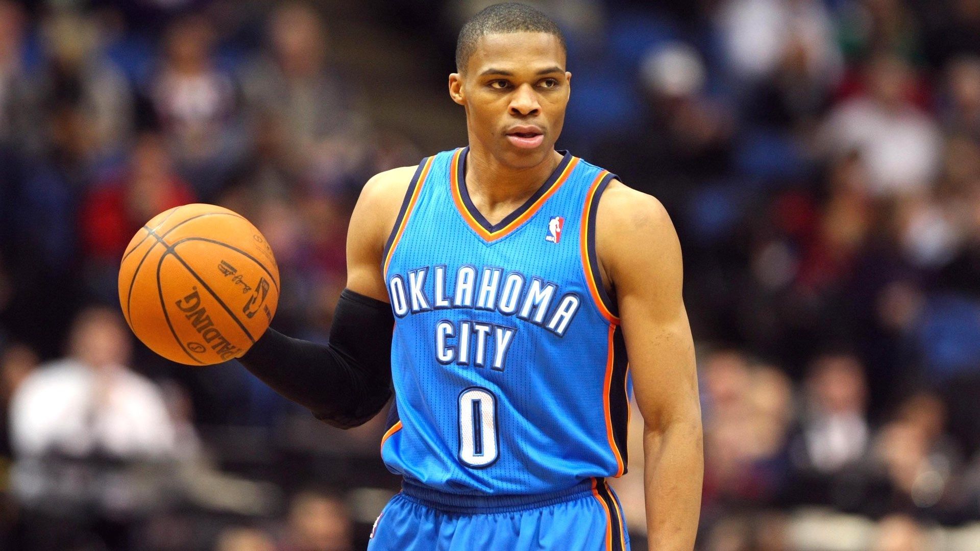 russell westbrook oklahoma city thunder wallpaper HD desktop