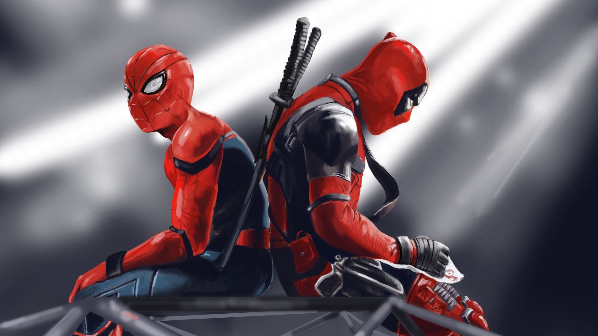 Spidey And Deadpool Laptop Full HD 1080P HD 4k