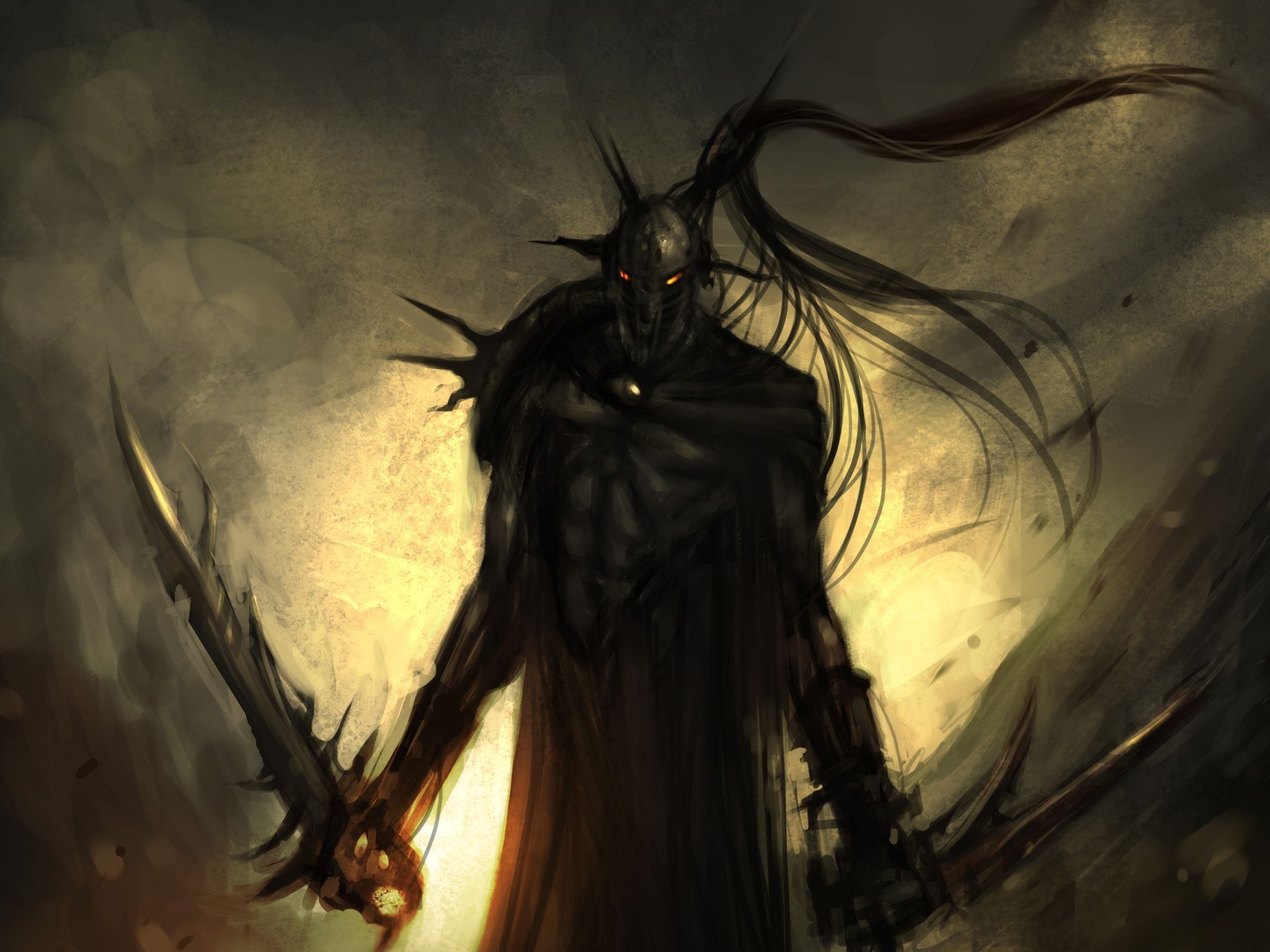 dark, demons, fantasy art, swords wallpaper